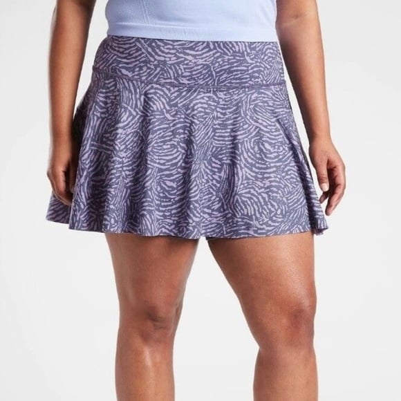 Athleta Ace Printed Tennis Skort, Violet