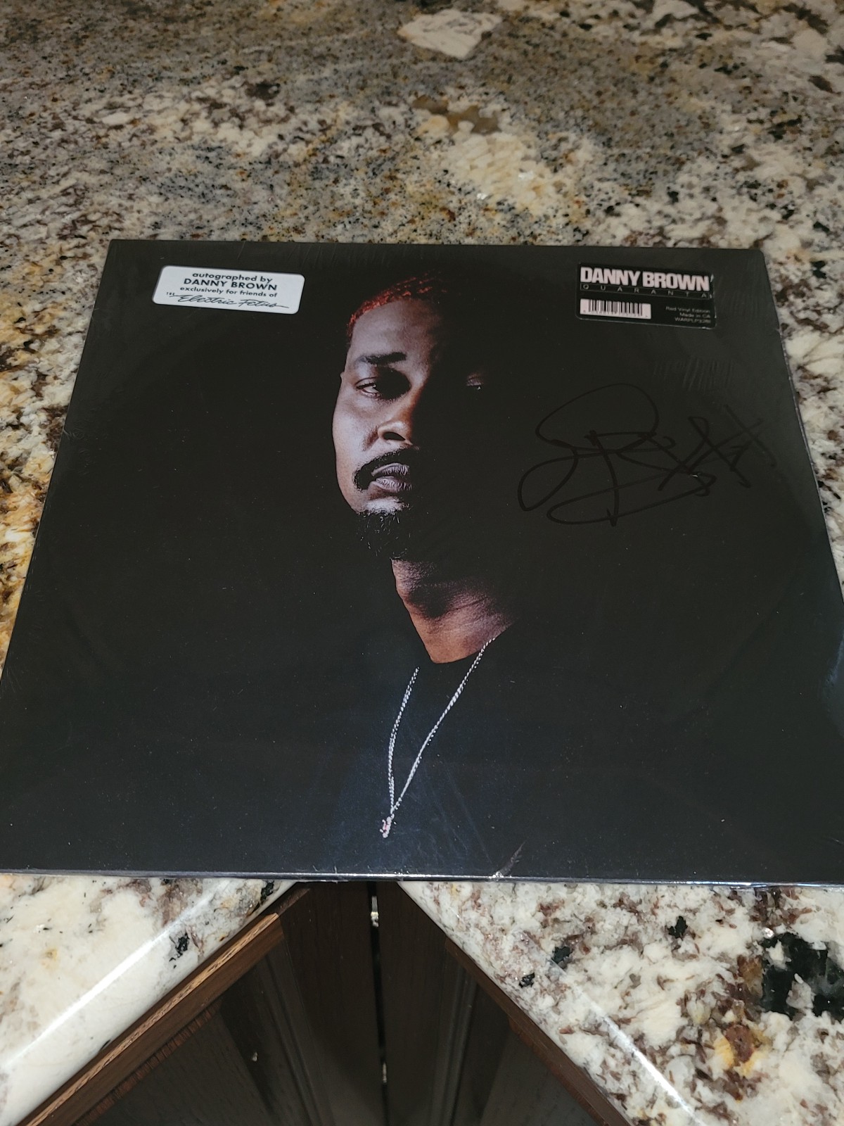 DANNY BROWN Quaranta Vinyl SIGNED / AUTOGRAPHED Red LP [SHIPS NOW!!]