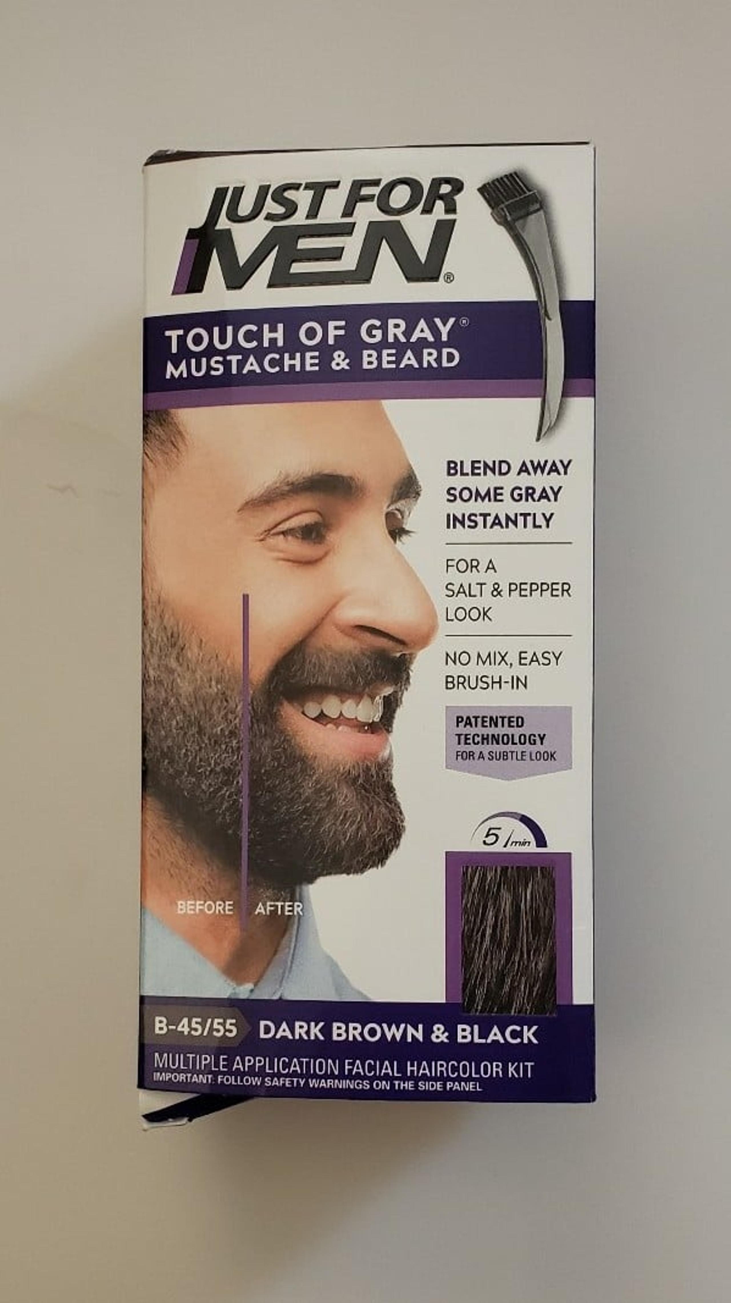 Just For Men Touch of Gray Hair Color B-45/55 Dark Brown and Black =NEW=