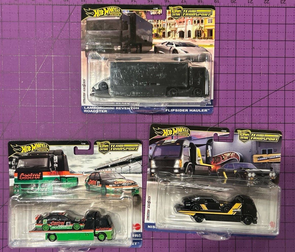 Hot Wheels team transport premium lot 3