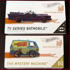Hot Wheels ID Mystery Machine and Classic Batmobile