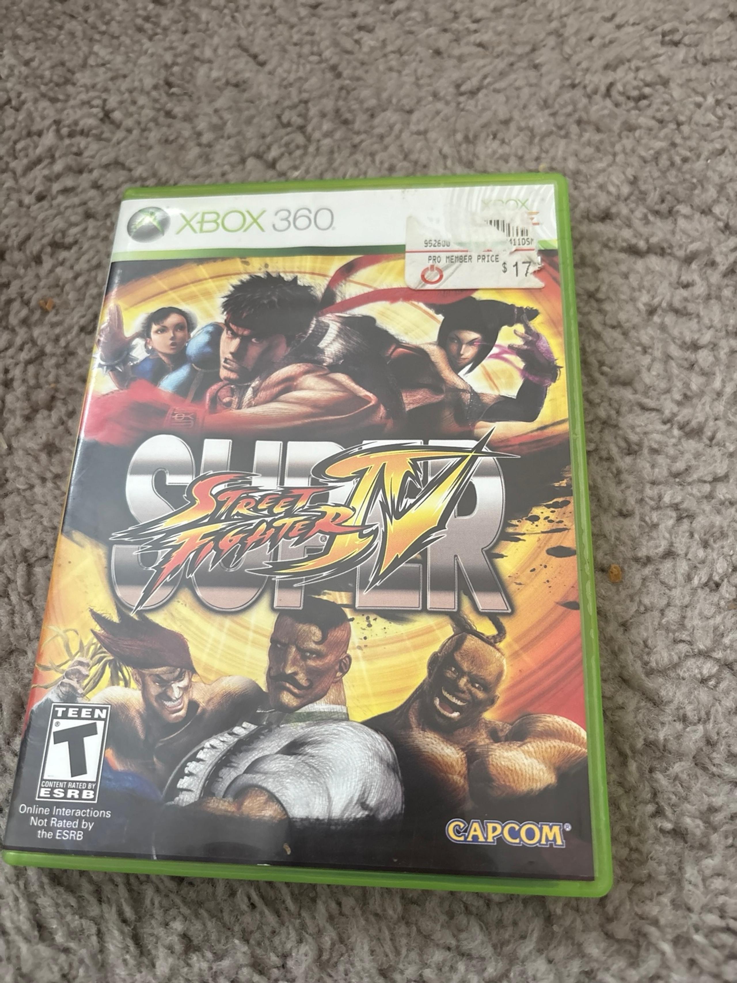 Xbox 360 street fighter 4 game