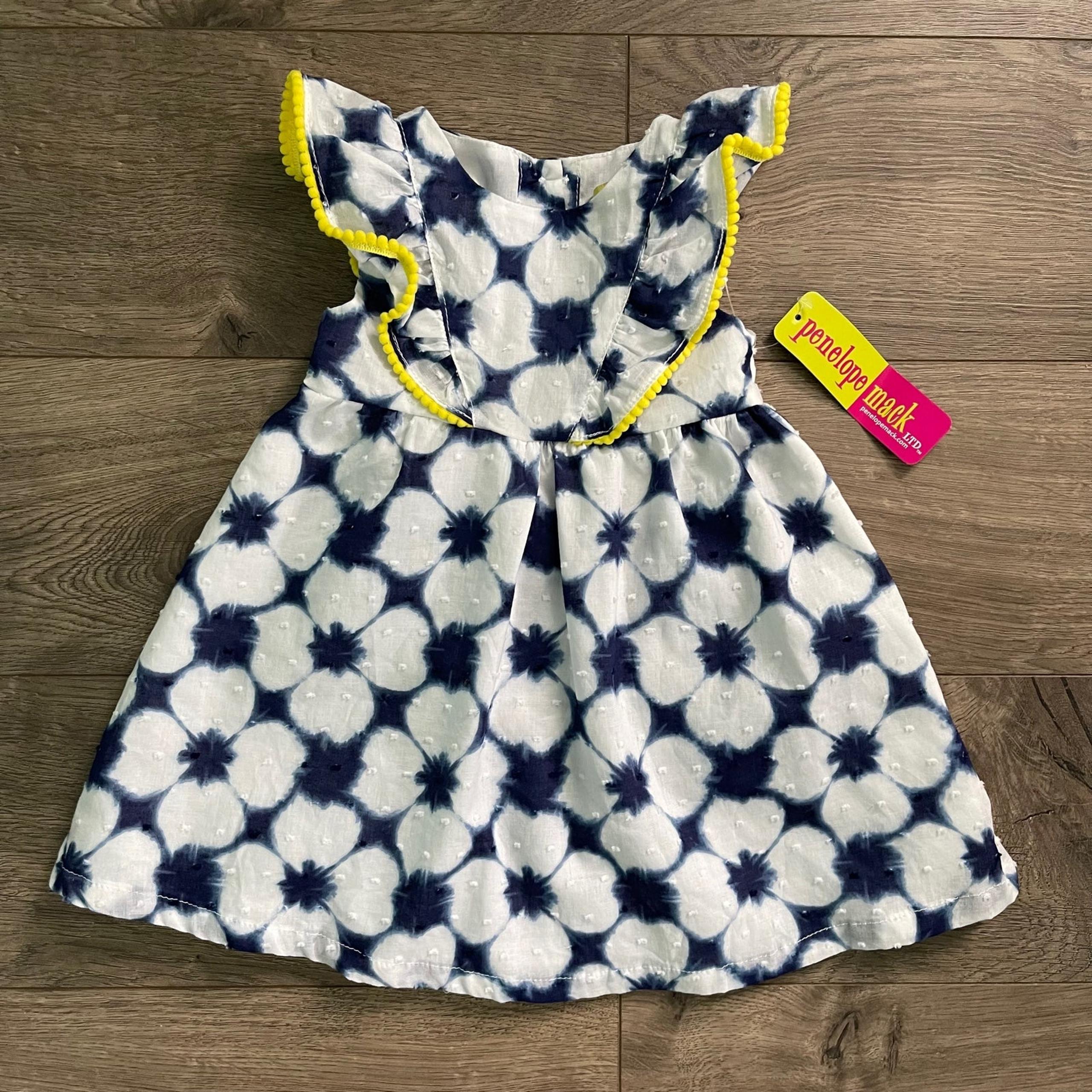 NWT Penelope Mack Floral Tie Dye Baby Dress