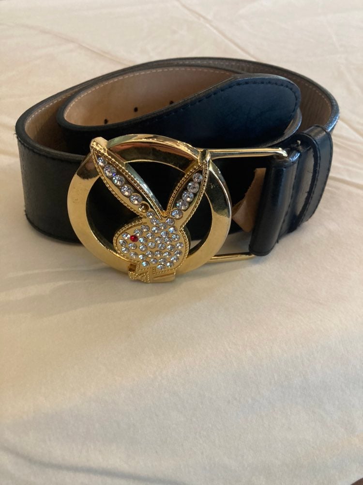 Playboy bunny genuine leather belt