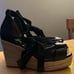 Cole Haan Cloudfeel Hampton Wedge Jute Heel Leather Sandals