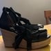 Cole Haan Cloudfeel Hampton Wedge Jute Heel Leather Sandals