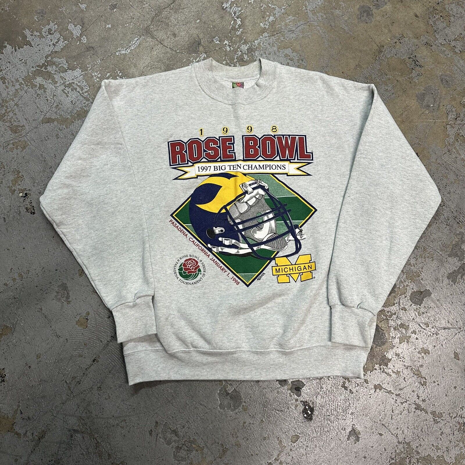 Vintage 1998 University of Michigan Wolverines Football Sweatshirt XL NCAA