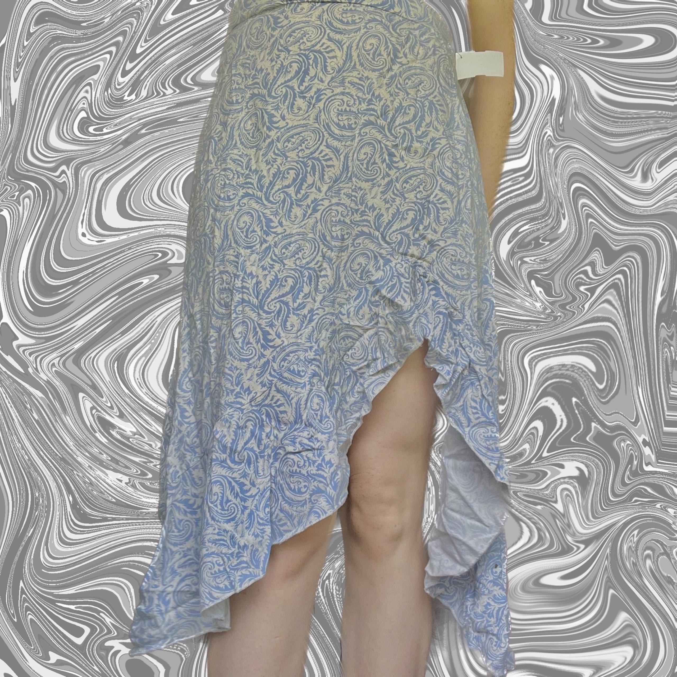 Blue Paisley Skirt