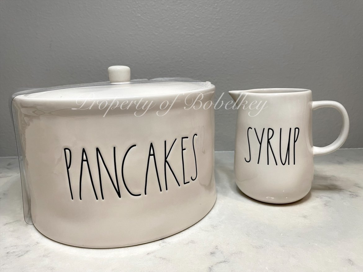 Rae Dunn PANCAKES and SYRUP