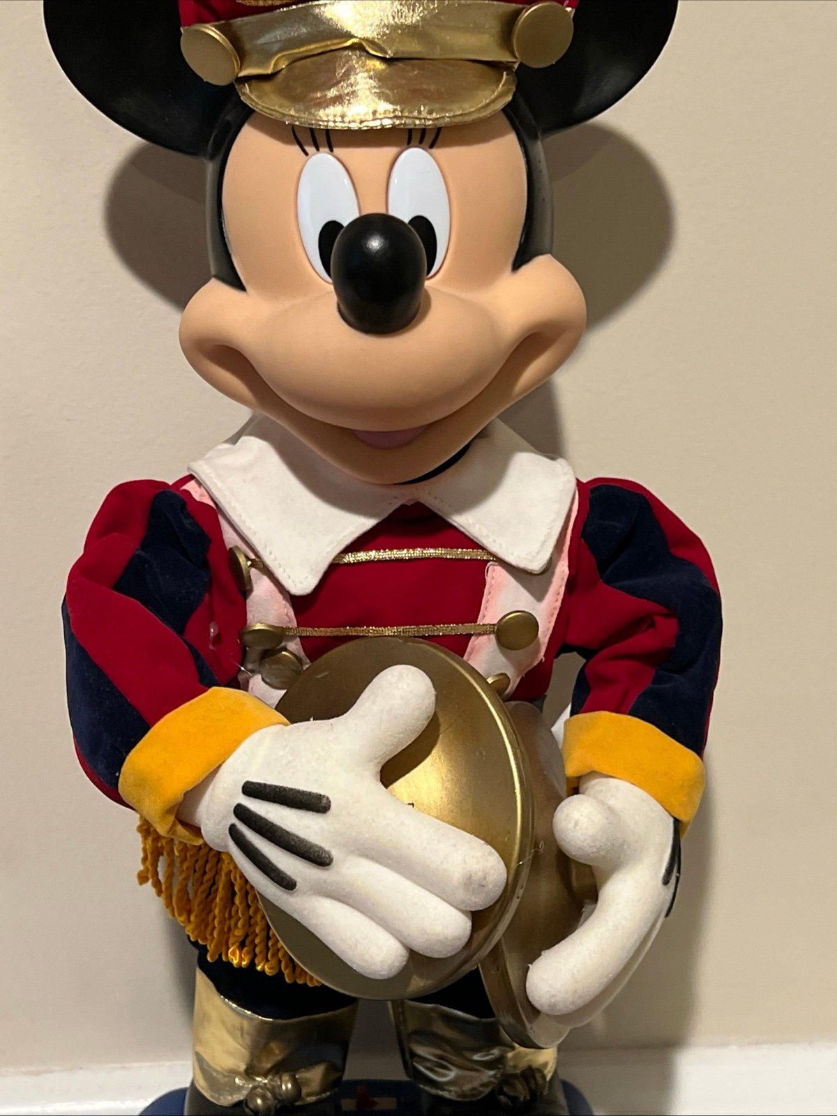 Rare 1996 Telco Mickey Mouse Animated Marching Band Leader 19 tall
