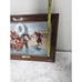 The Emigrants Frederic Remington Porcelain Print Framed COA Western Vtg 13x10