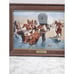 The Emigrants Frederic Remington Porcelain Print Framed COA Western Vtg 13x10
