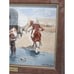 The Emigrants Frederic Remington Porcelain Print Framed COA Western Vtg 13x10