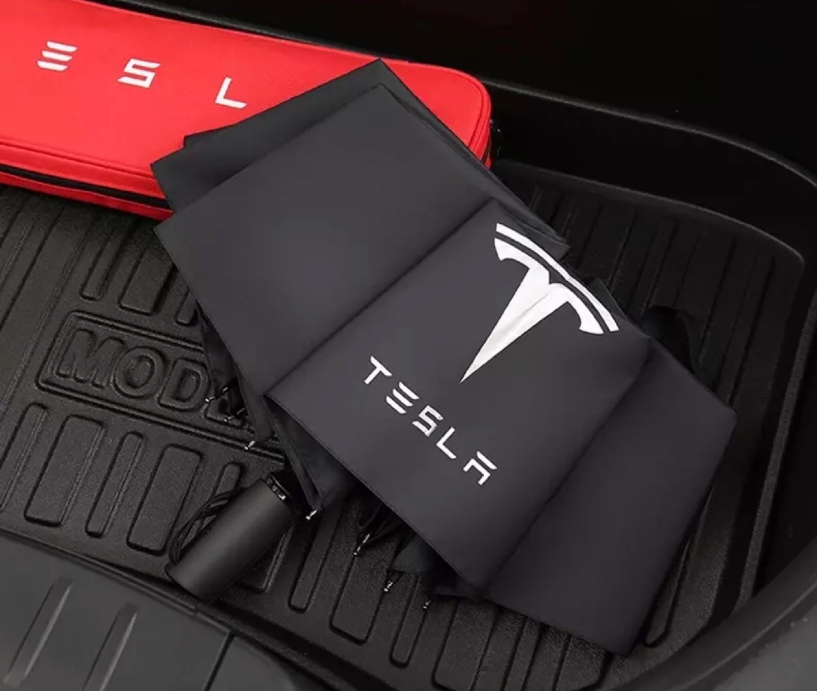 TESLA umbrella w/umbrella holder with FREE KEY HOLDER