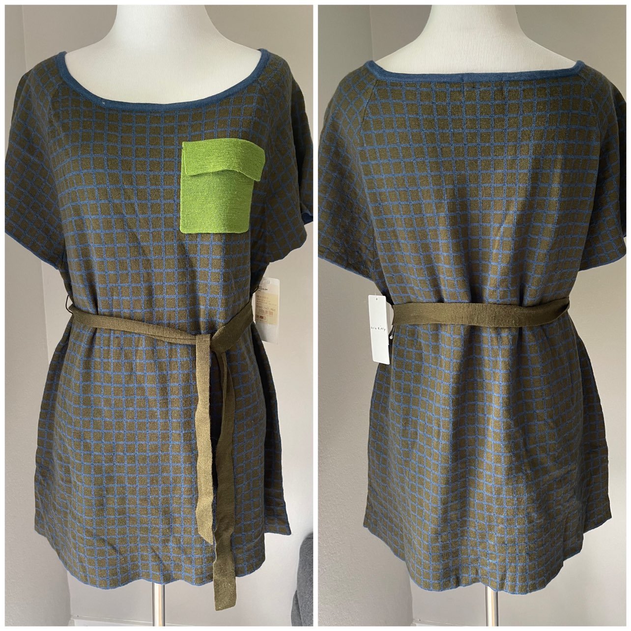 Orla Kiely Windowpane Tunic Sweater