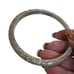 Vintage Silvertone Rhinestone Pave Heavy Weight Bangle Bracelet