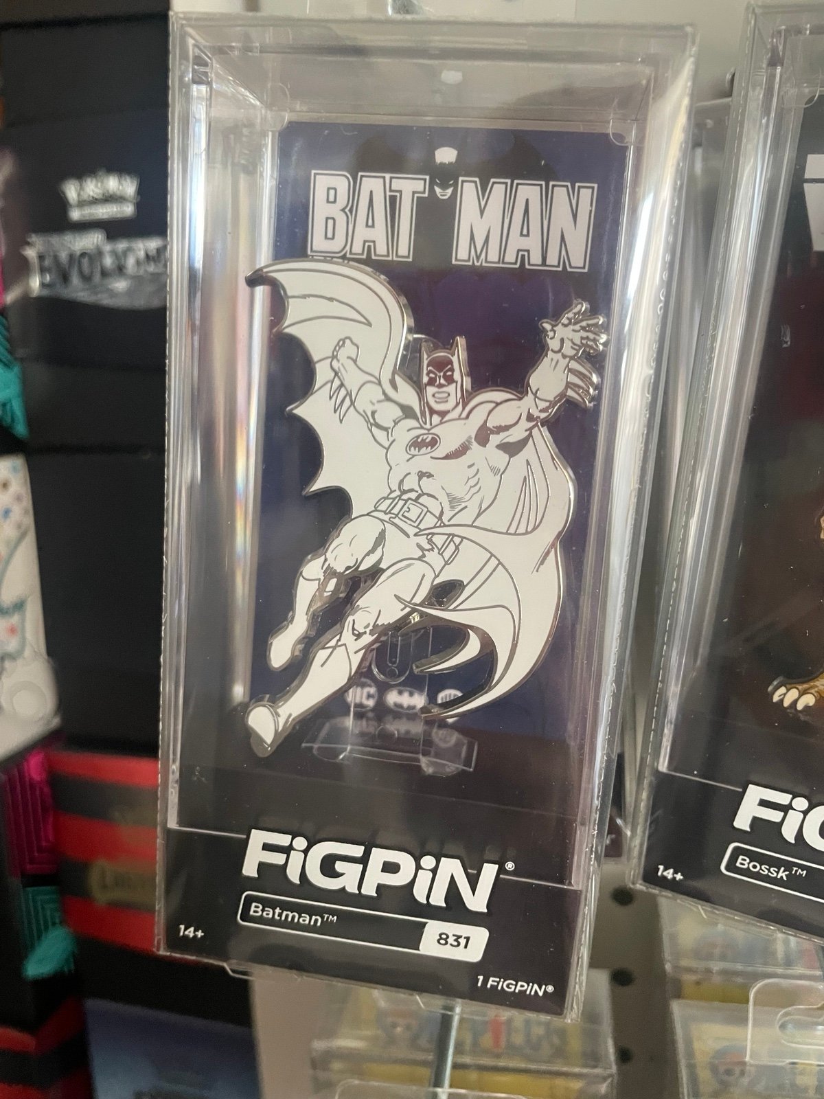 White Gold Batman Pin :)