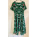 BODEN Katherine Midi Dress Green Handkerchief Hem Pre-owned Size 6 Blogger Fave
