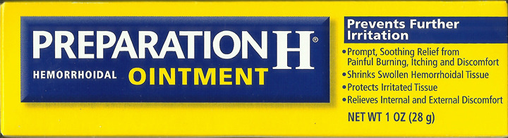 1 PREPARATION H hemorrhoidal Rectum OINTMENT 1 oz phenylephrine 0.25% prep h
