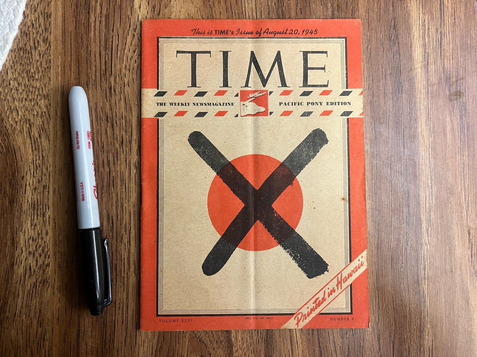 Vintage Time Magazine End Of World WAR 2 JAPAN Pony Edition August 20 1945
