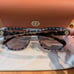Authentic TORY BURCH Brown Square Gradient Lens Sunglasses TY7052 1043/13
