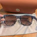 Authentic TORY BURCH Brown Square Gradient Lens Sunglasses TY7052 1043/13