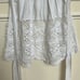 Crochet white S waist apron