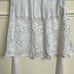 Crochet white S waist apron