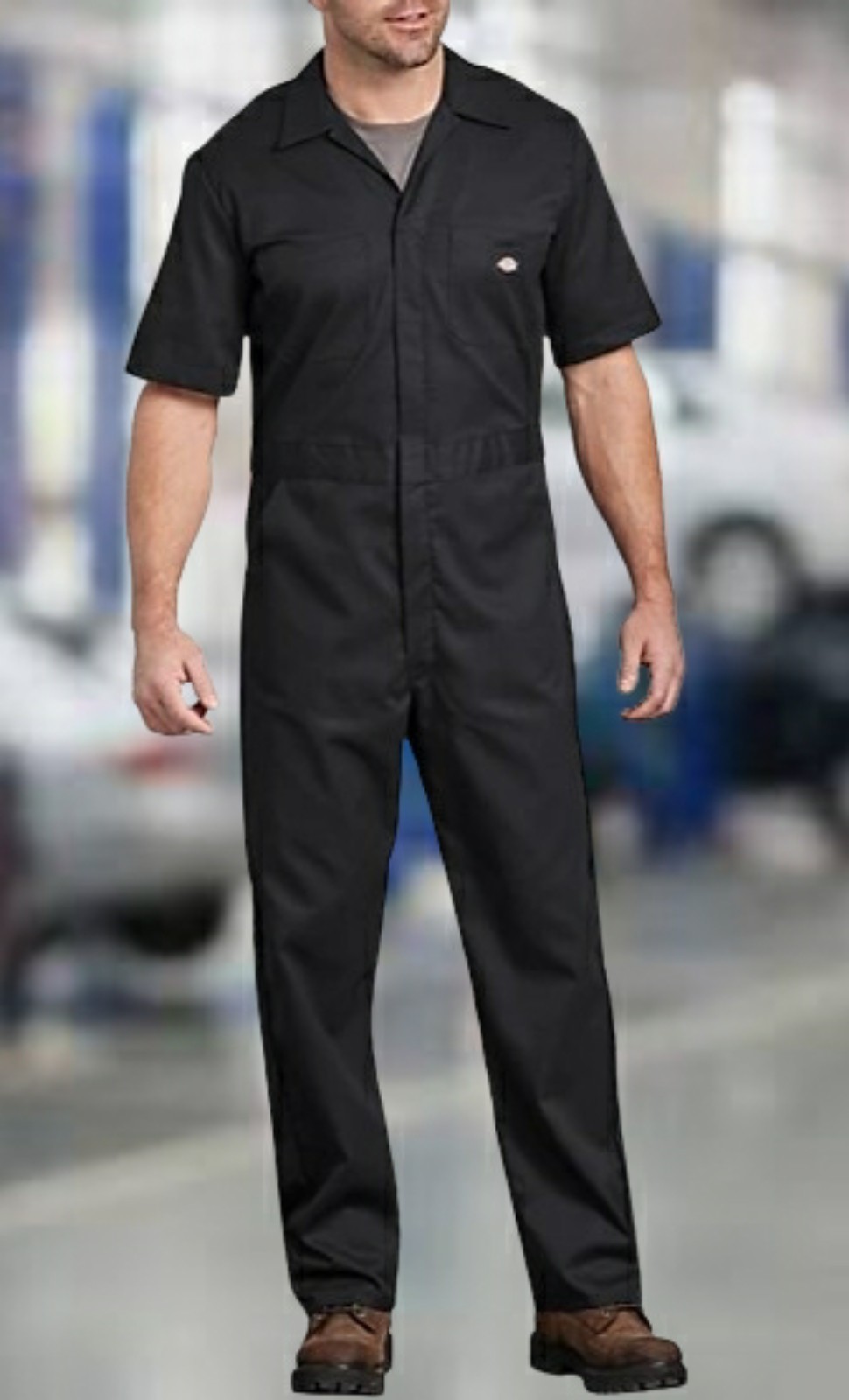 Dickies Men's Flex Short Sleeve Coverall Black 2XL R