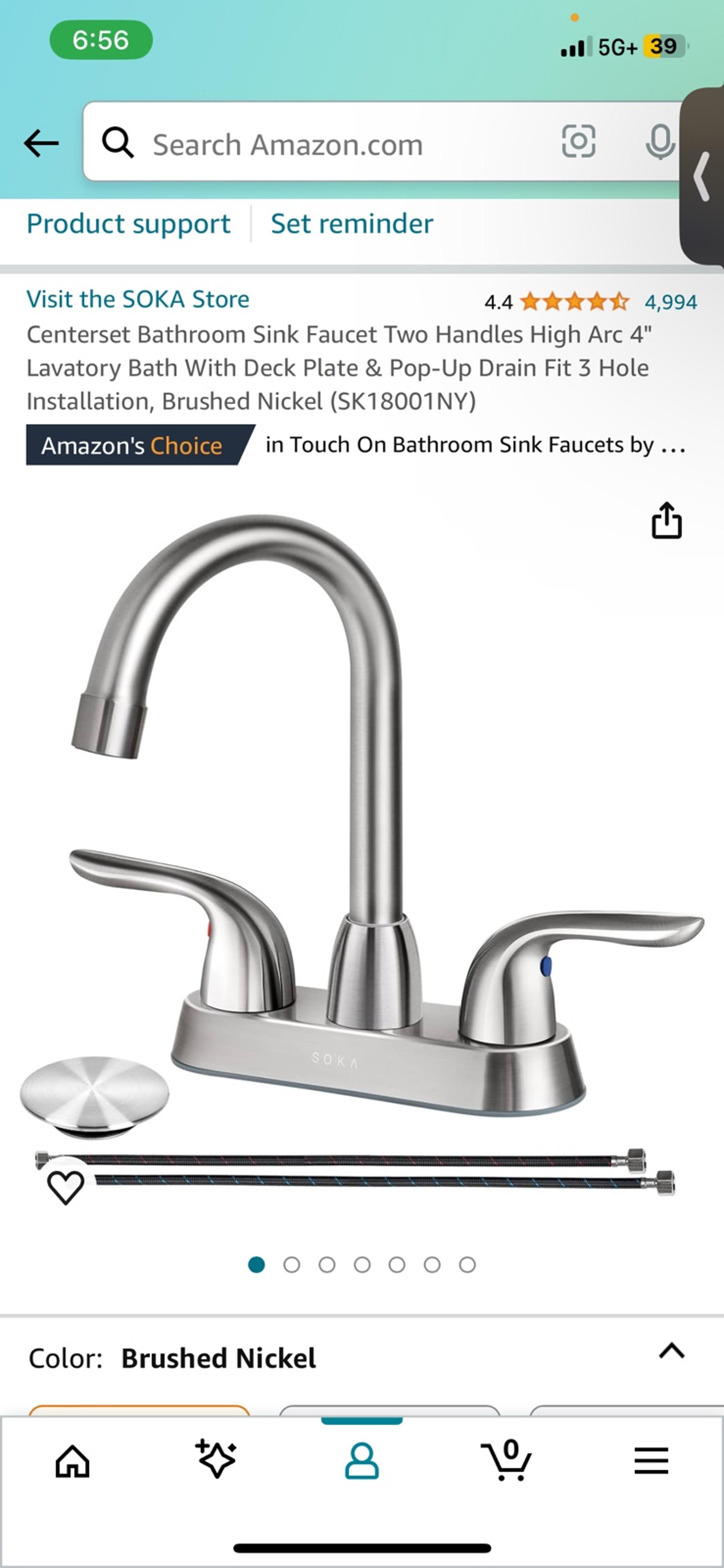 NWT Soka sink faucet