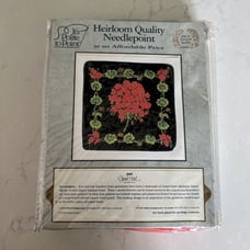 Polite To Point Needlepoint Kit Grand Hotel Mackinac Island MI Geraniums Wool
