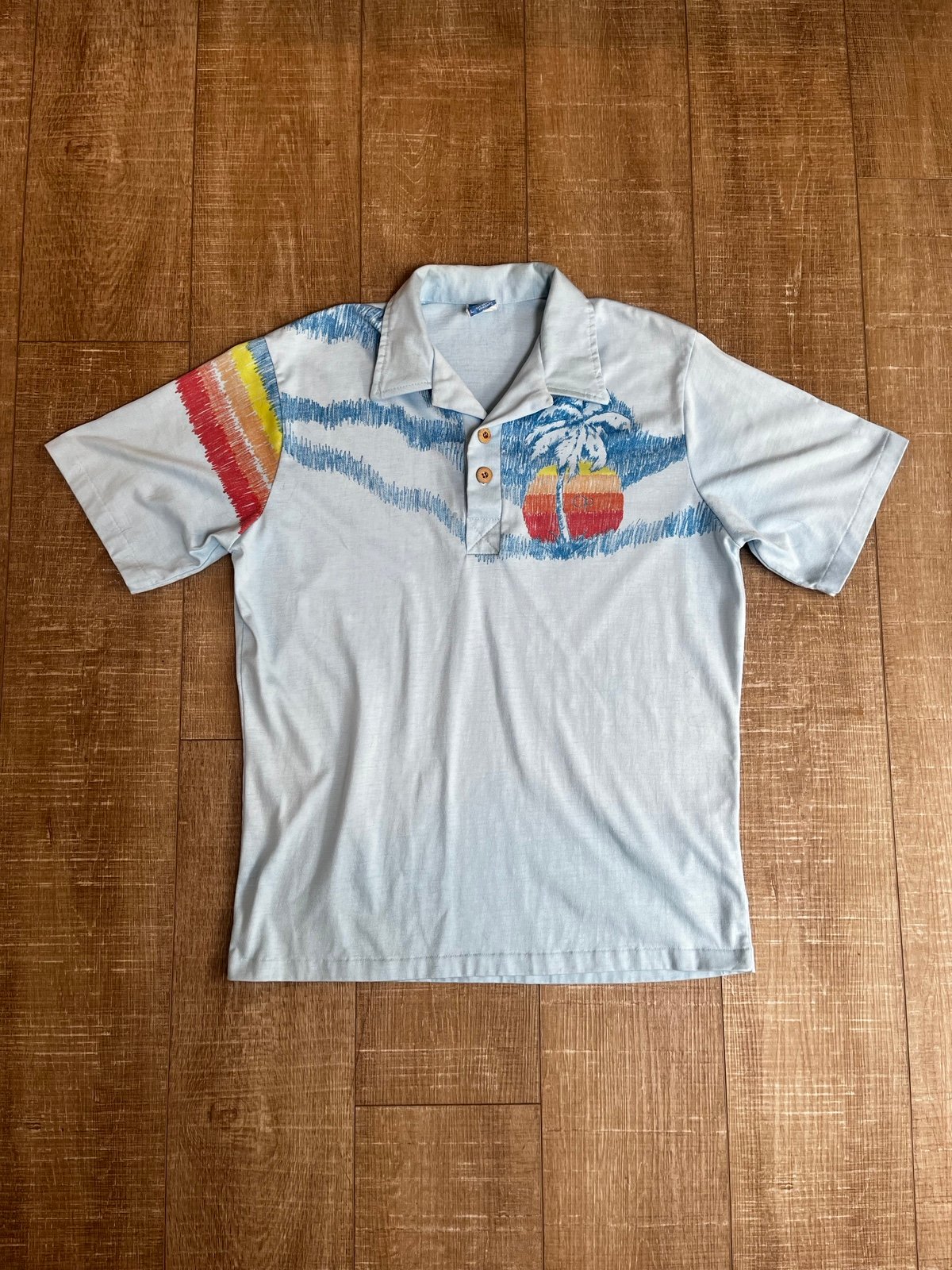 Vintage 70s OP Sunwear Beach Polo