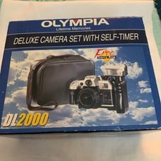 Olympia DL2000 Deluxe 35mm Camera Set 1:4.5 Lens w/Flash Bag Japanese