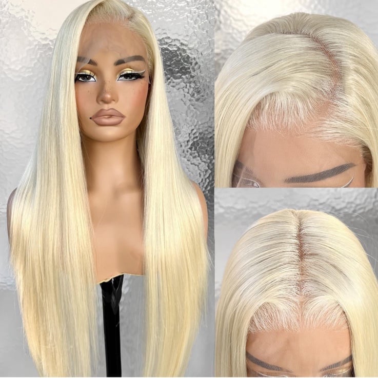 30” HUMAN HAIR BLEND STRAIGHT LACEFRONT WIG *NEW*