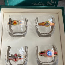 Richard E. Bishop cigar glass set
