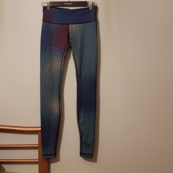 Rare Lululemon wunder under legging dotty multi blk S/6