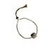 Round Brilliant 4.50 Ct White Topaz Bolo Bracelet 14K Gold Over Brass