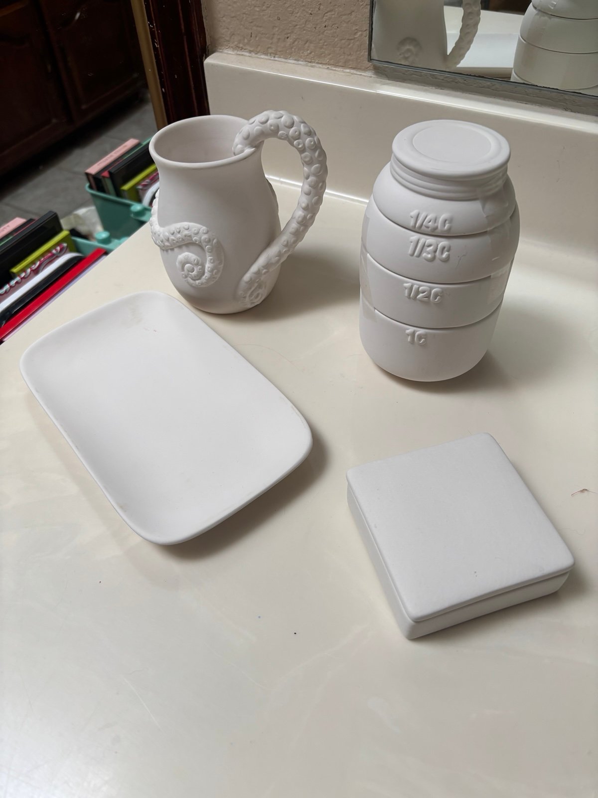 Ceramic Bisque Lot of 4
