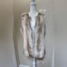 Chic Neutral Color Faux Fur Vest. Fits M-L