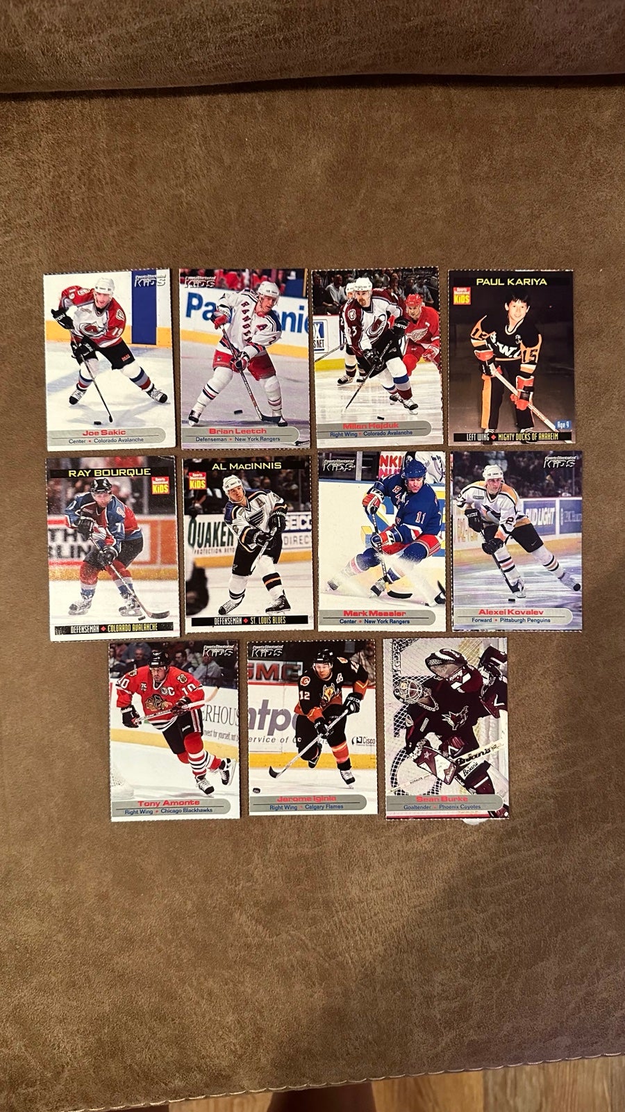 Sports Illustrated for Kids Hockey Cards