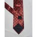 Ermenegildo Zegna Tie 100% Silk Seide Geometric Cube Pattern 3.25 Red
