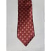 Ermenegildo Zegna Tie 100% Silk Seide Geometric Cube Pattern 3.25 Red