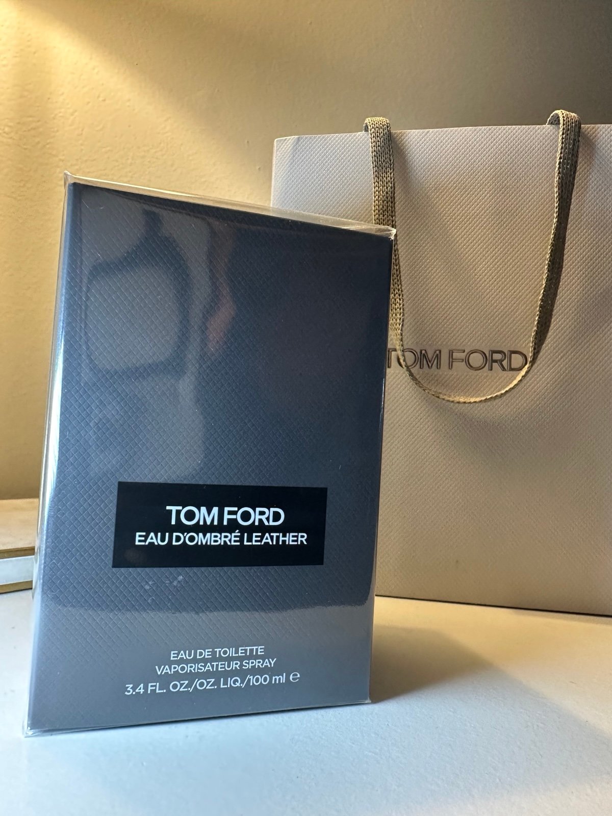 NEW 2024 Tom Ford Eau D’Ombre Leather 100 ml edt with bag