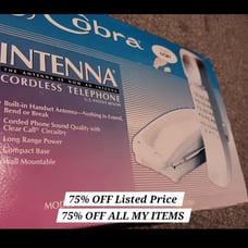 75% OFF Listed Price 75% OFF ALL MY ITEMS! Vtg Cordless Phone