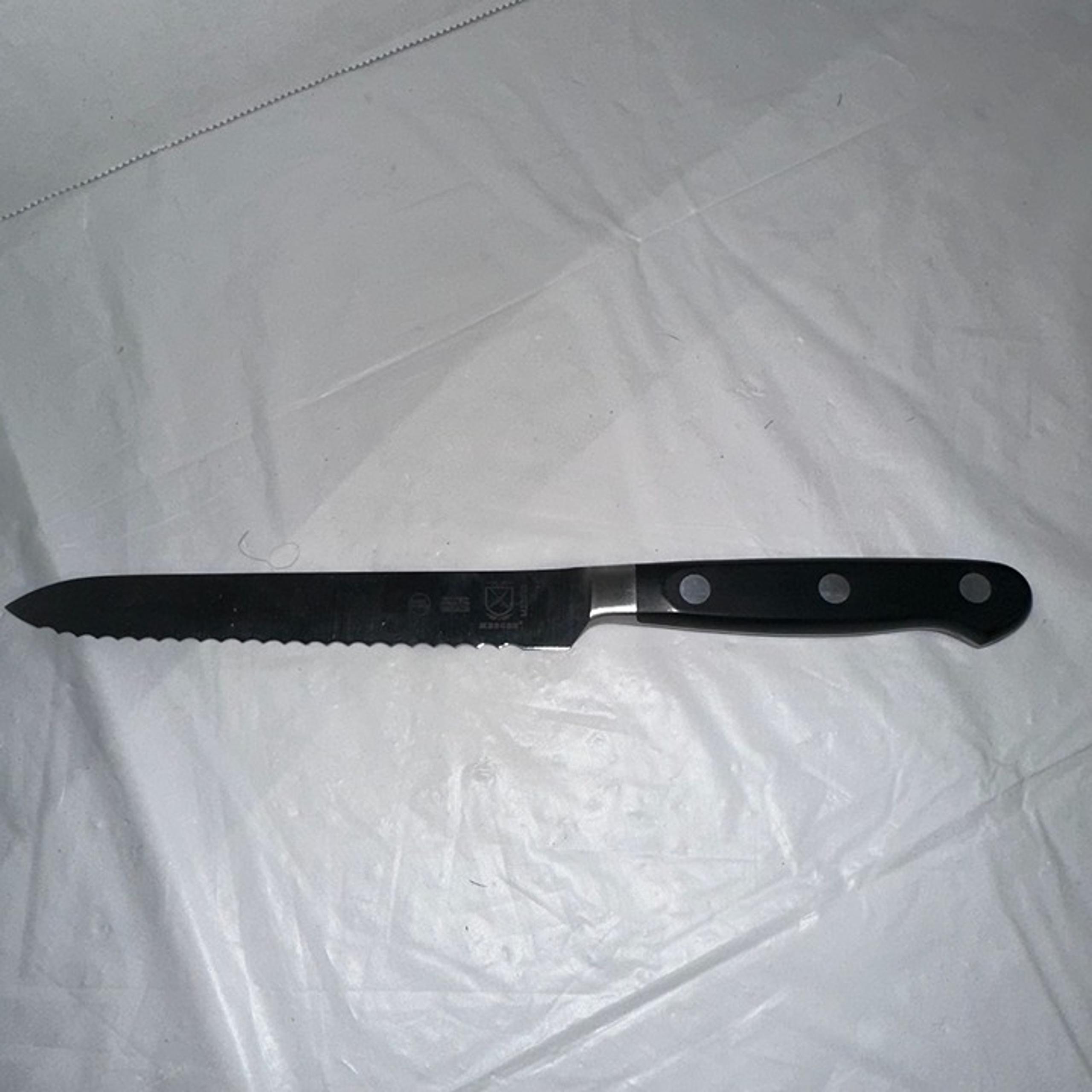 Mercer Culinary Millennia 5-Inch Serrated Tomato Knife With Black Handle