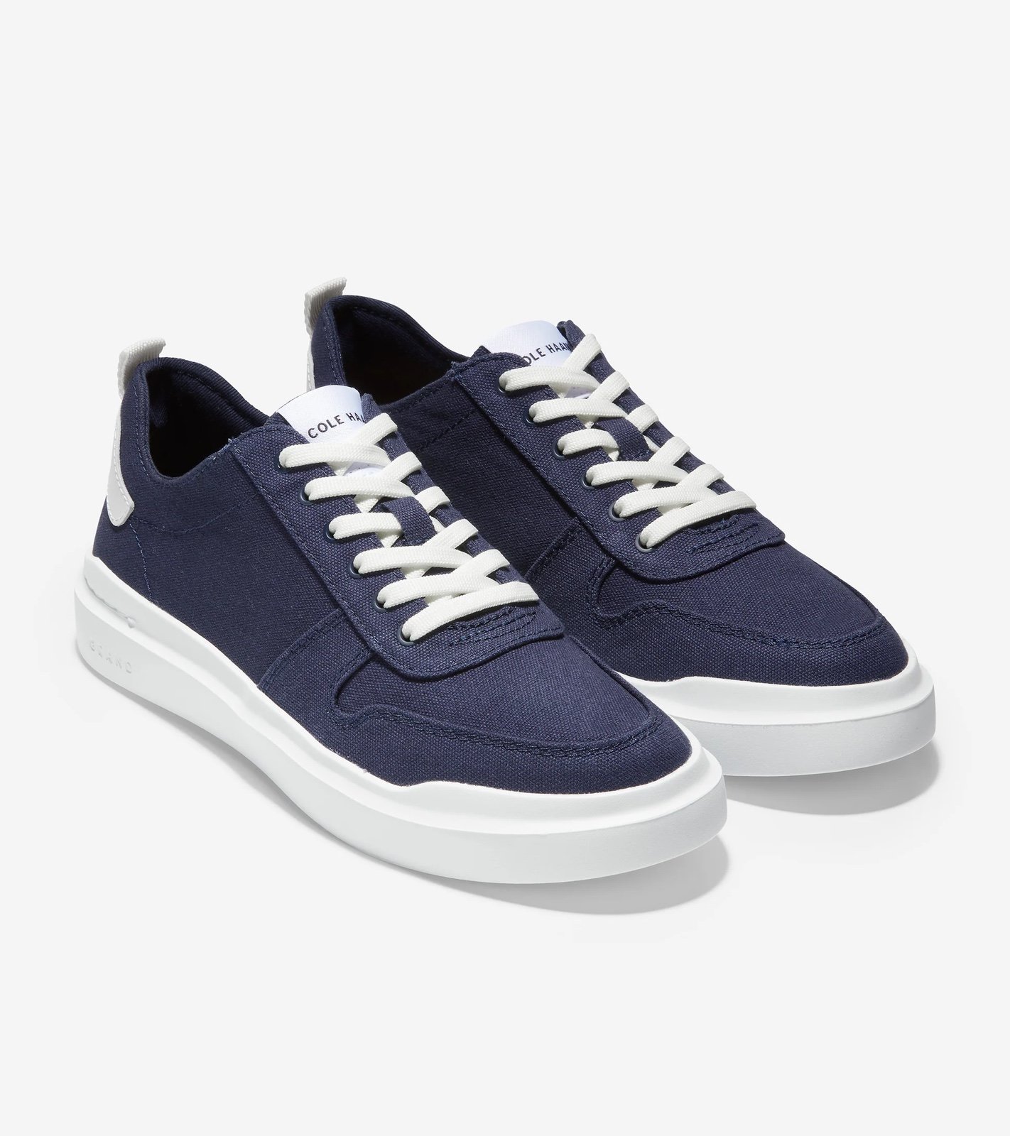 COLE HAAN canvas court sneaker marine blue