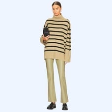WeWoreWhat Faux Leather Kickflare Pant Size 24 NWOT 128 MSRP