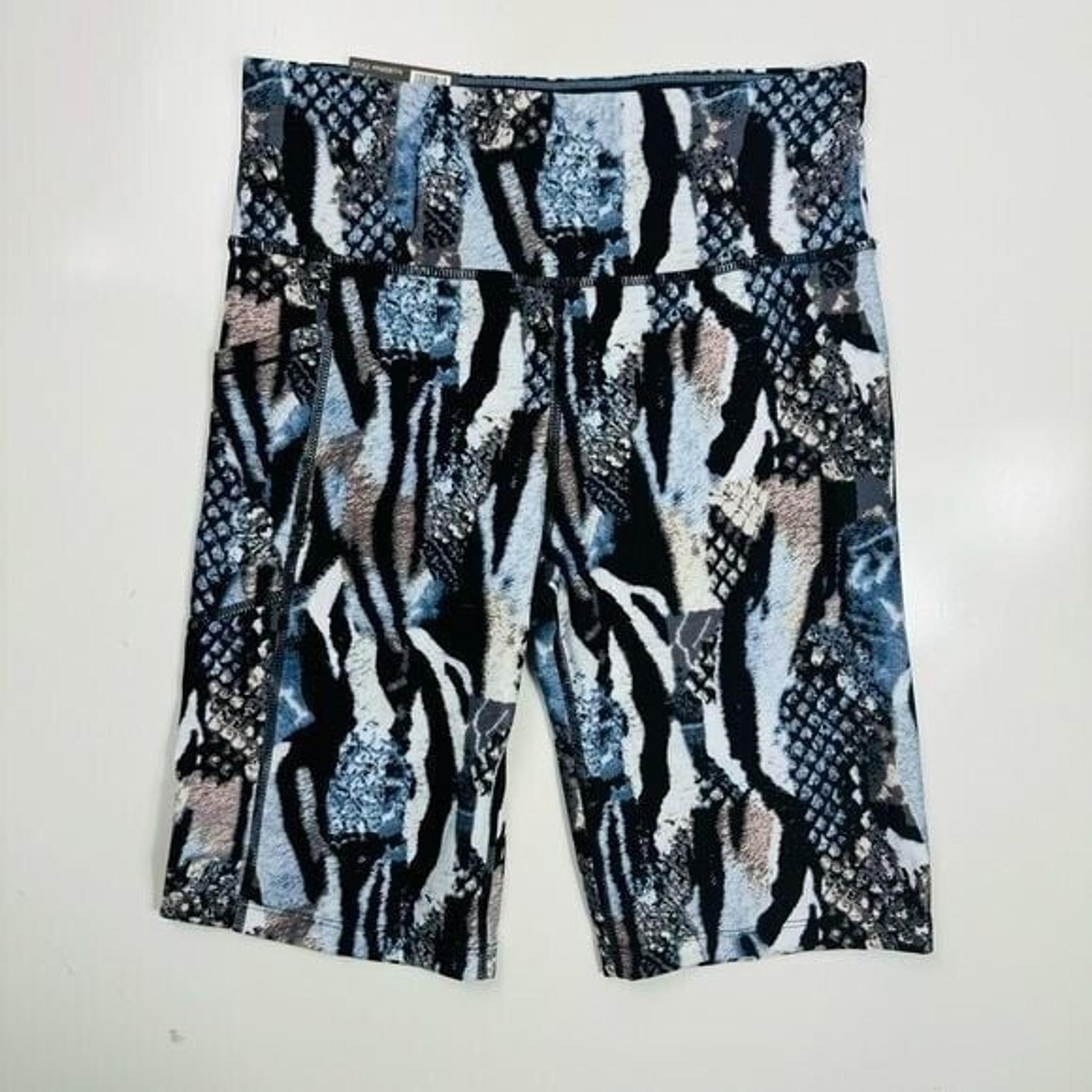 Calvin Klein Women's Bike Short High Rise Fashion Print Animal Size Small