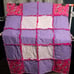 Rag Quilt-Handmade, LOL Doll, Purple, Pink, Baby, Crib, Small, Child Blanket