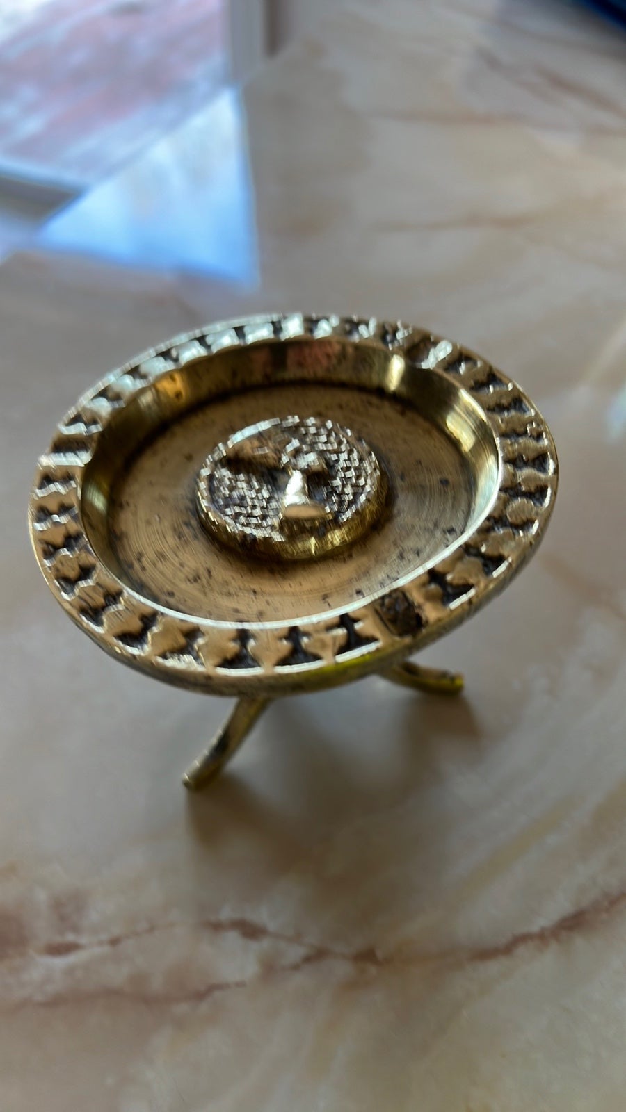 Vintage Egyptian queen ashtray